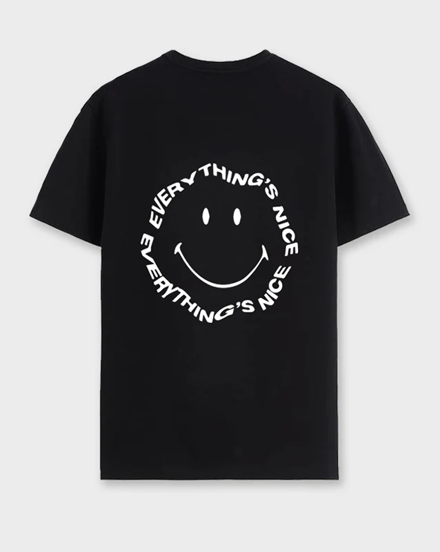 Camiseta negra carita (Unisex)