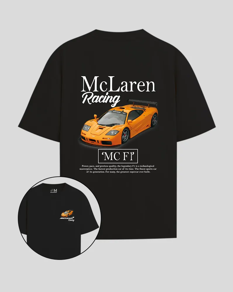 Camiseta Negra/Blanca Mclaren F1 (Unisex)
