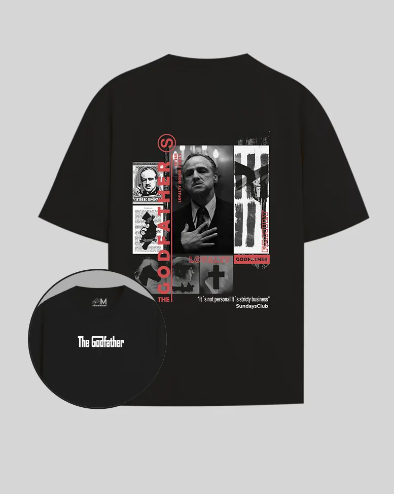 Camiseta negra Padrino (Unisex)