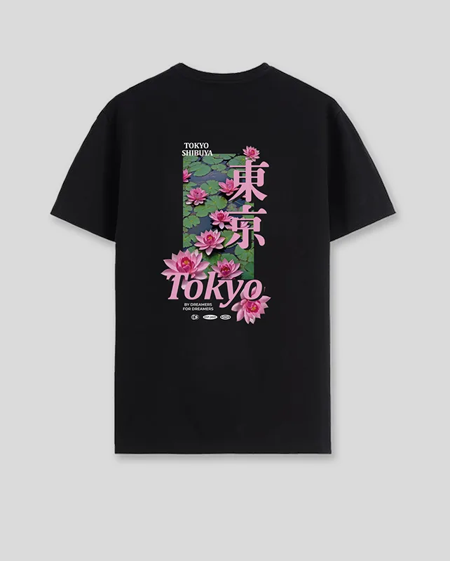 Camiseta negra Tokyo (Unisex)