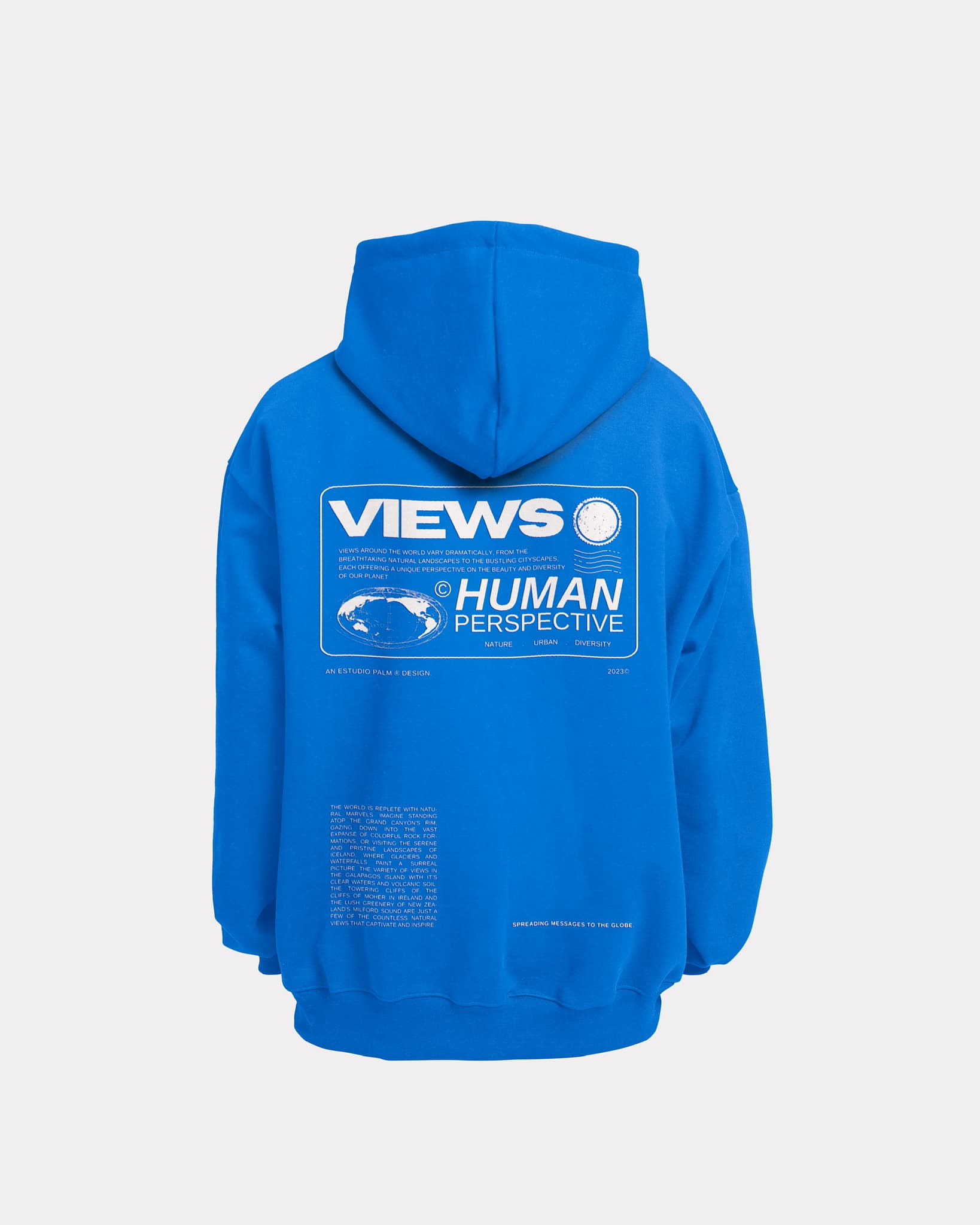 Hoddie Unisex Azul - Views (Estudio Palm)