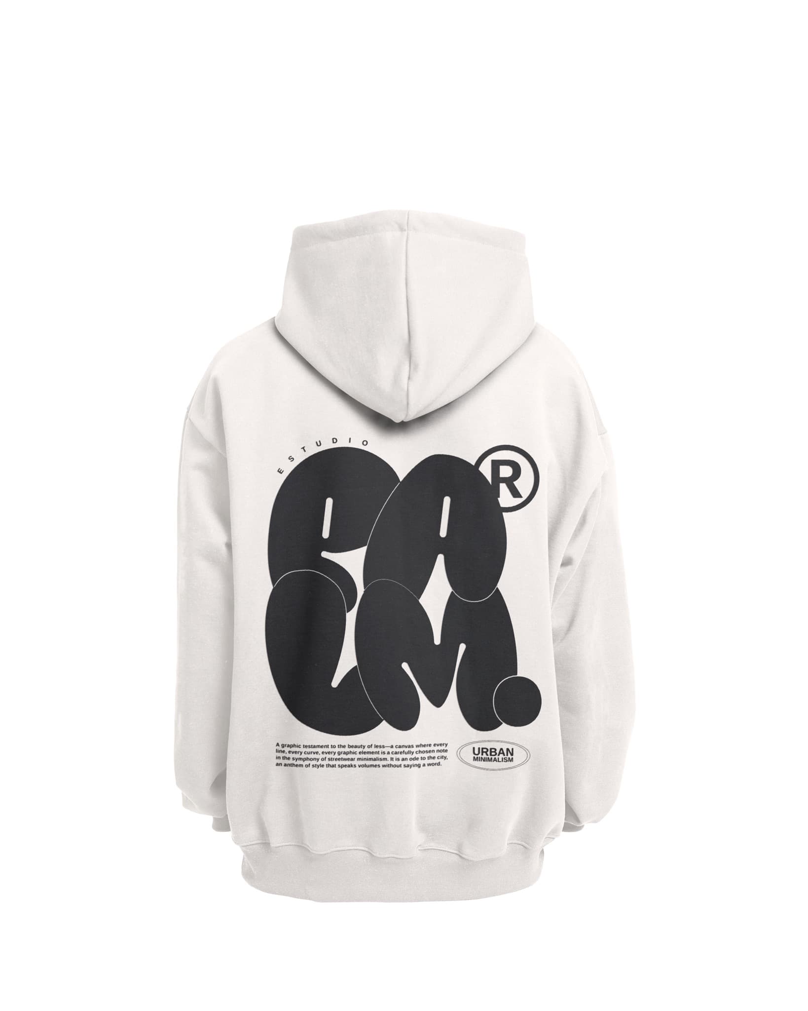 Hoddie Bubble Azul/Blanca (Estudio Palm)