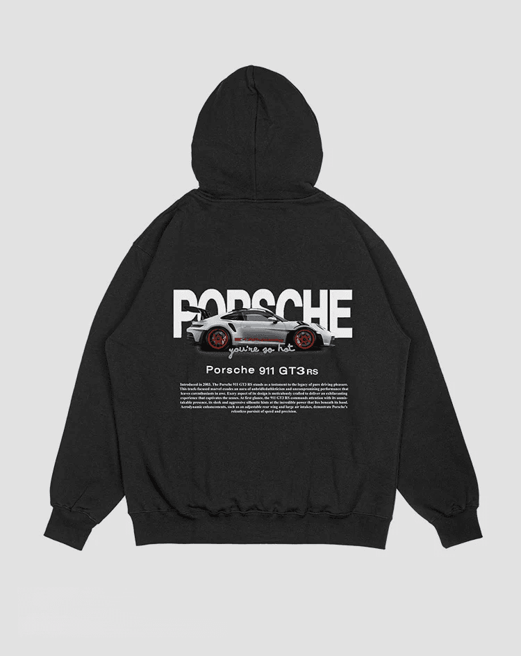 Hoddie Porshe Negro (Unisex)